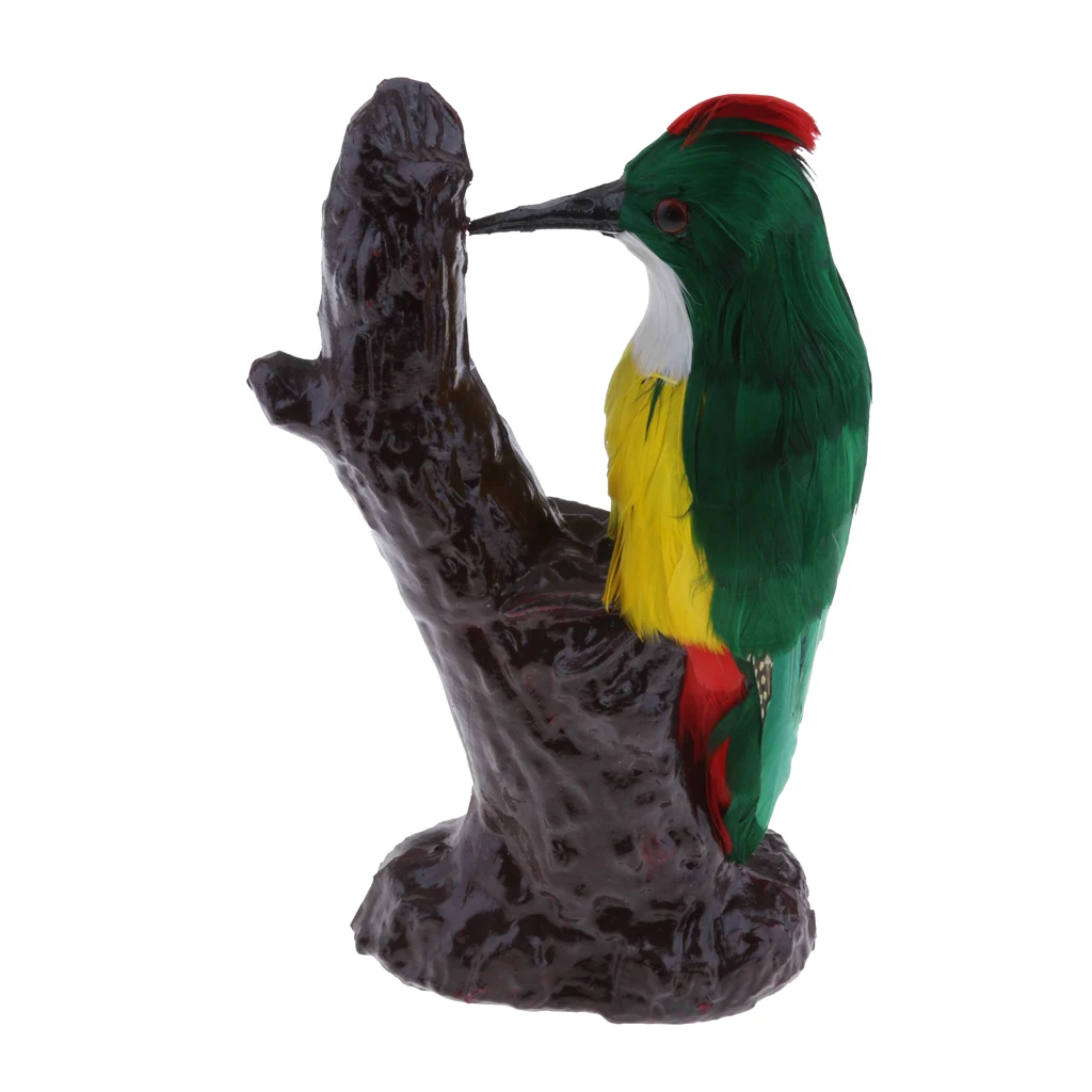 Живой искусственный Magpie, дятел, Shrike, Throstle, Павлин птица реалистичные Taxidermy украшения для дома и сада