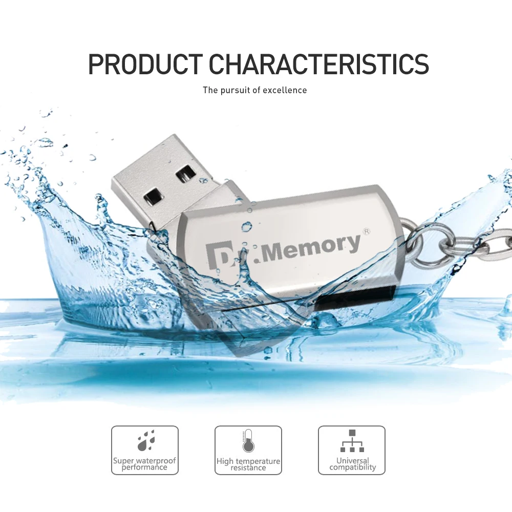 Металлический USB флеш накопитель в деловом стиле 128 Мб 4 ГБ 8 16 32 64 супер мини флешка