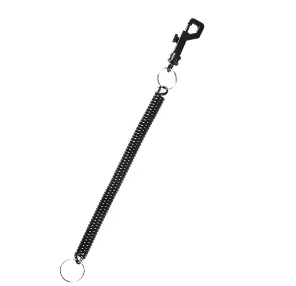 Style2 black CLELO ремень с защитой от потери, защитный пружинный спиральный ремешок для брелока, для телефона, для паспорта, кошелек, кошелек, чемодан, аксессуары для путешествий - Цвет: Style2 black