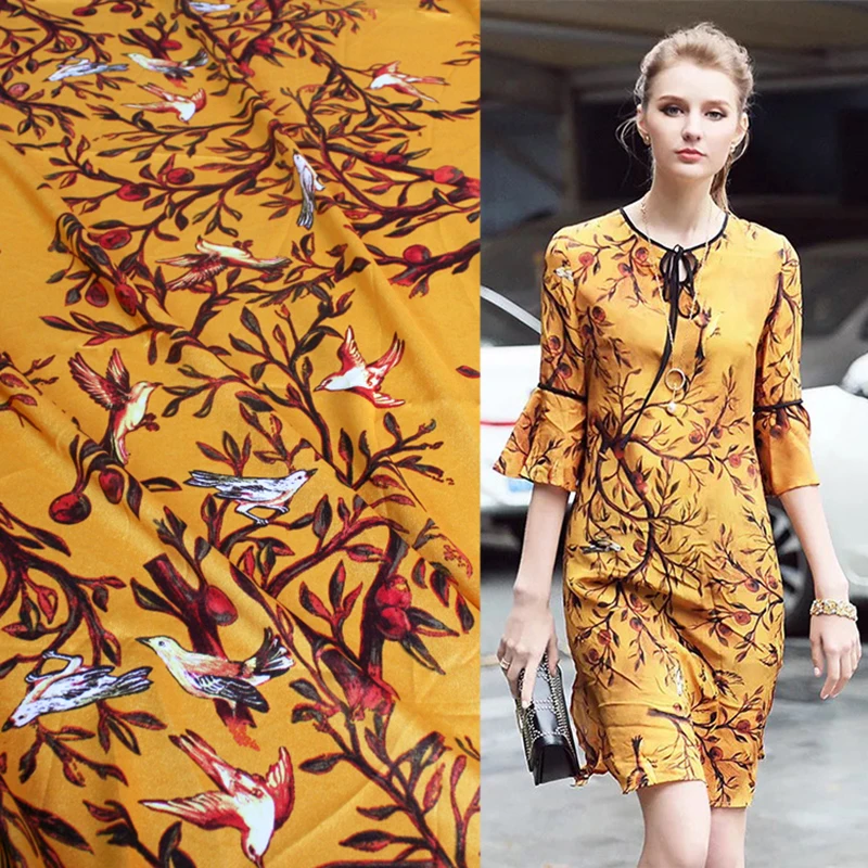 145x100 см импортная ткань с классическим принтом brids для женщин летнее пляжное