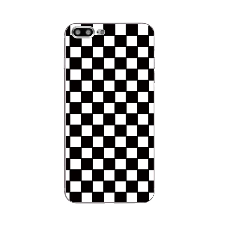 DIY For Apple iPhone 7 / 8 Plus X Phone Case 5C 5S SE 10 Shell Soft TPU 6 6S Cover Geometry Striped |