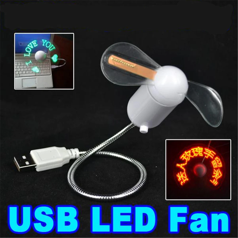 Kebidu DIY гаджет Гибкая мини USB светодиодный светильник вентилятор Программируемый