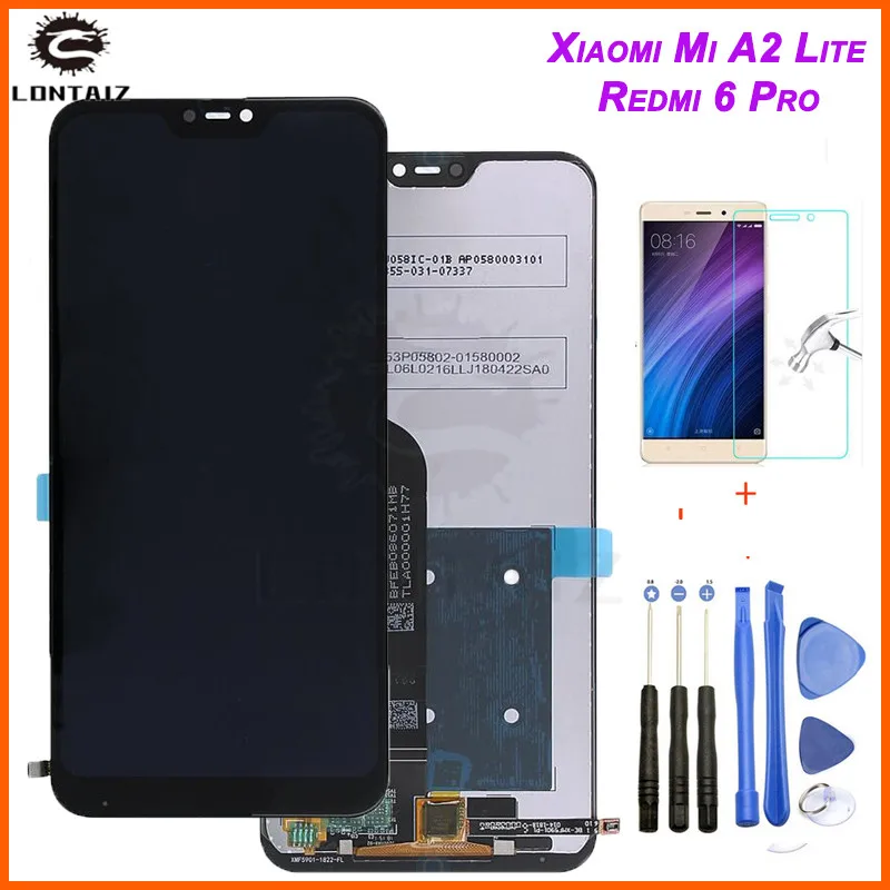 5,84 ЖК Xiao mi Red mi 6 Pro дисплей A2 Lite ЖК-дисплей с сенсорным экраном дигитайзер Xiaomi mi A2 lite дисплей