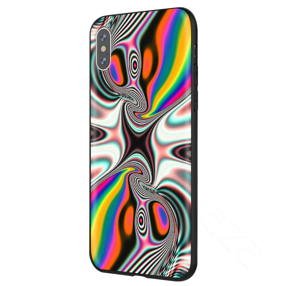 3 Lavaza психоделическая футболка арт чехол для iPhone 11 Pro XS Max XR X 8 7 6 6S Plus 5 5S se - Цвет: 3