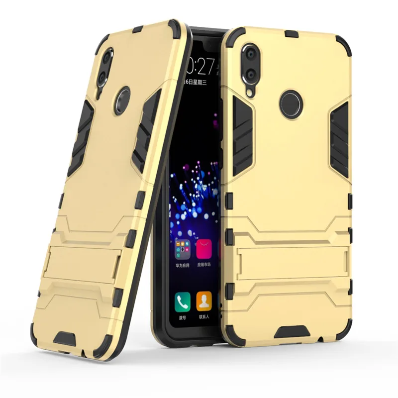 Броня для Coque Case на huawei P Smart Plus 6 3 Чехлы Nova 3i + Задняя пластиковая силиконовая