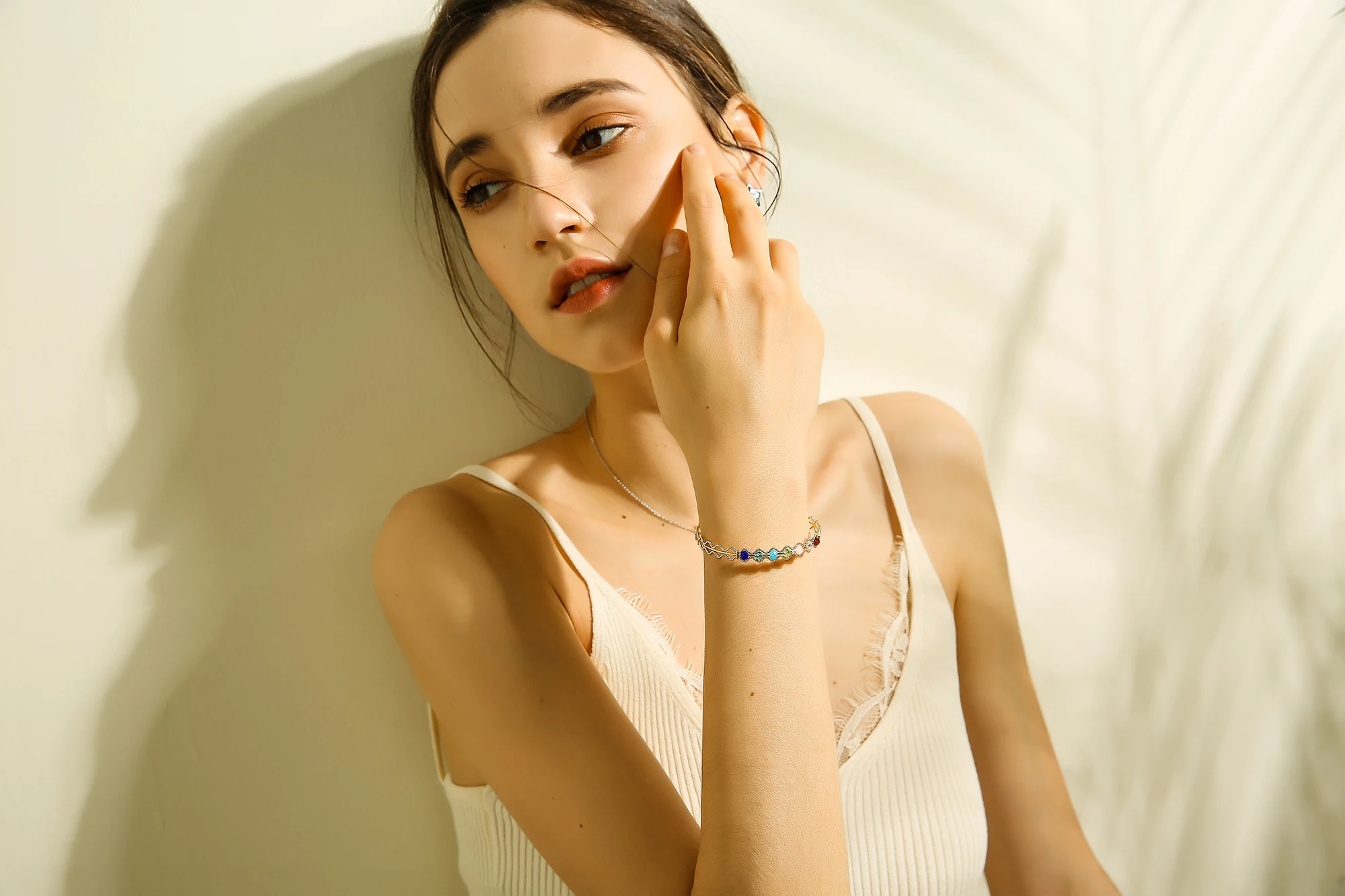 Женский браслет MYLONGINGCHARM из латуни с разноцветными камнями|Браслеты| |