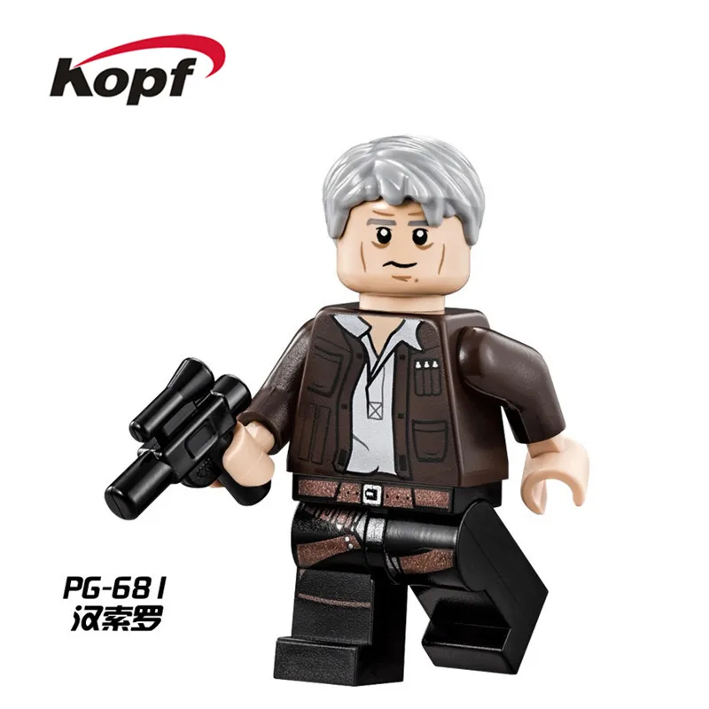 PG681 Without Box Одиночная супер героев модель йода Финн K-3PO кирпичи фигурки здания блокирует обучение Куклы Детские Подарочные игрушки PG698 - Цвет: PG681 Without Box