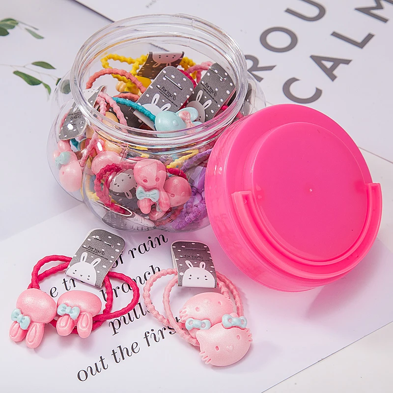 24 шт./компл. простой милый растений животных Форма Детские резинки для волос