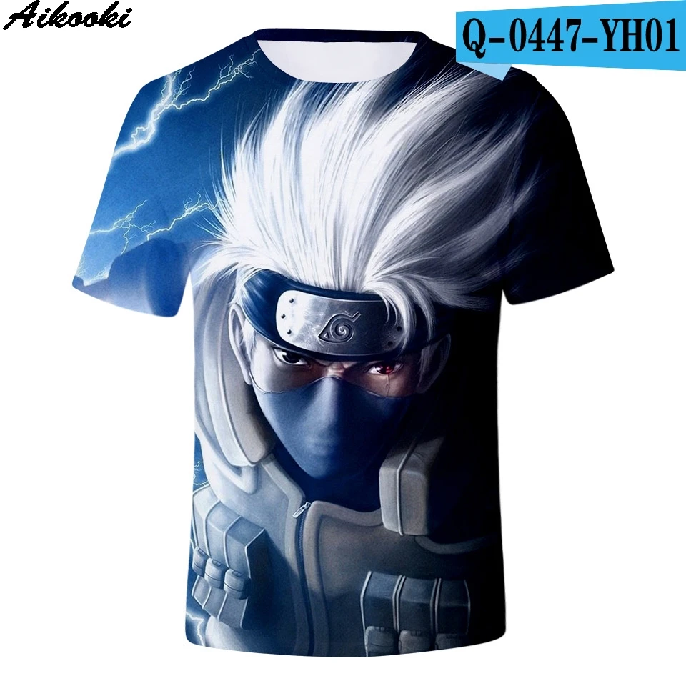 3D Aikooki, 20 цветов, Мужская футболка, Наруто, 3D, футболка, для мужчин, Харадзюку, для женщин, летние футболки, для мужчин, 3D, Наруто, футболка, короткий рукав, мужские топы - Цвет: 3D