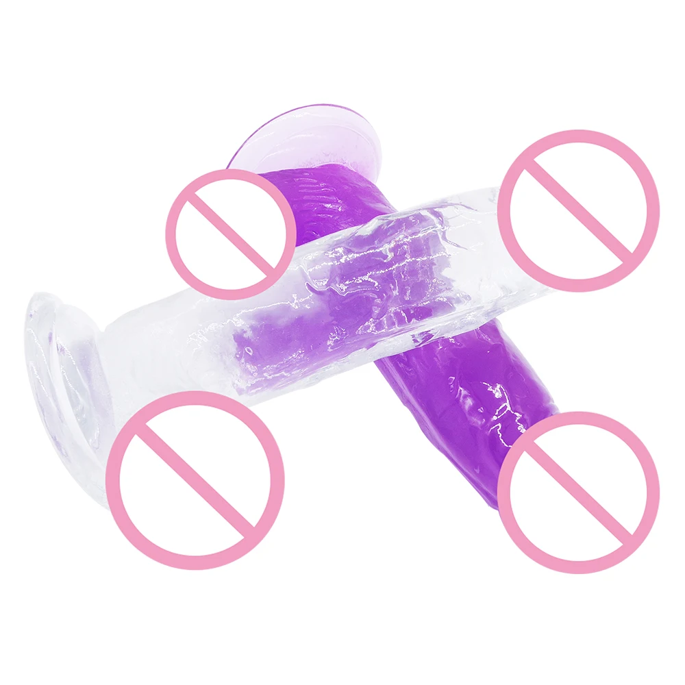 DOMI секс шоп мягкий длинный реалистичный желеобразный фаллоимитатор для женщин