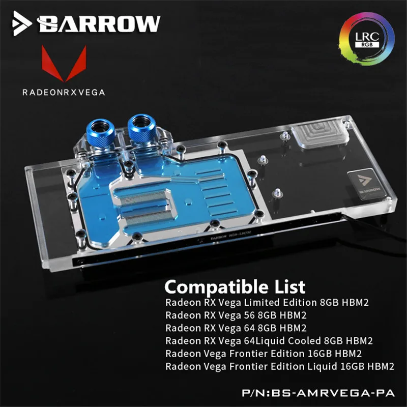 BS AMRVEGA PA Barrow GPU водоблок для Radeon Vega Frontier Edition 16G gpu кулер RX 64 Ограниченная серия 8 Гб|gpu