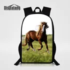 Модный школьный рюкзак Dispalang для девочек и мальчиков-подростков, детский рюкзак с принтом Crazy Horse, женская сумка для книг 16 дюймов