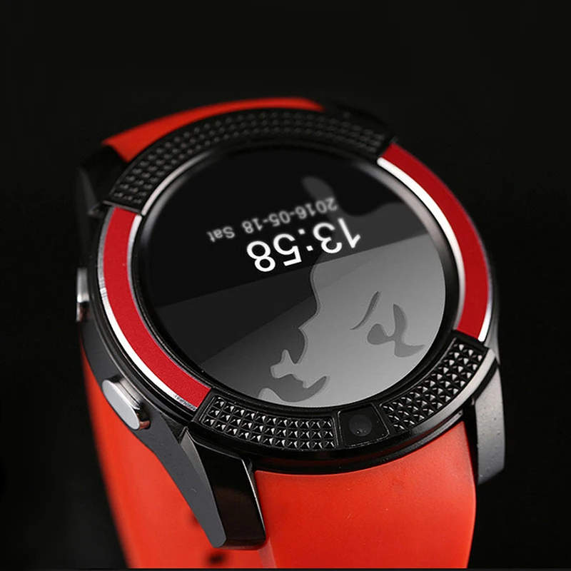 Новинка 2017 1.22 дюймов V8 Bluetooth Smart Watch России WhatsApp Facebook камера музыка синхронизатор