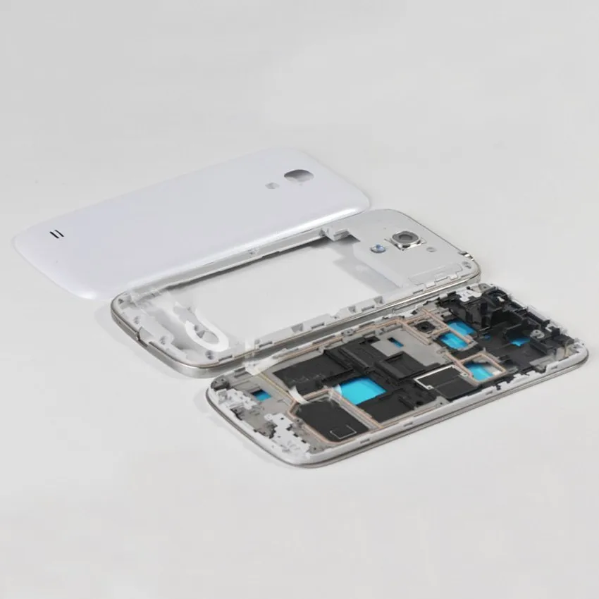 Полный корпус для samsung Galaxy S4 mini i9190 i9192 i9195 Передняя рамка+ средняя рамка+ крышка батареи запасные части для S4mini