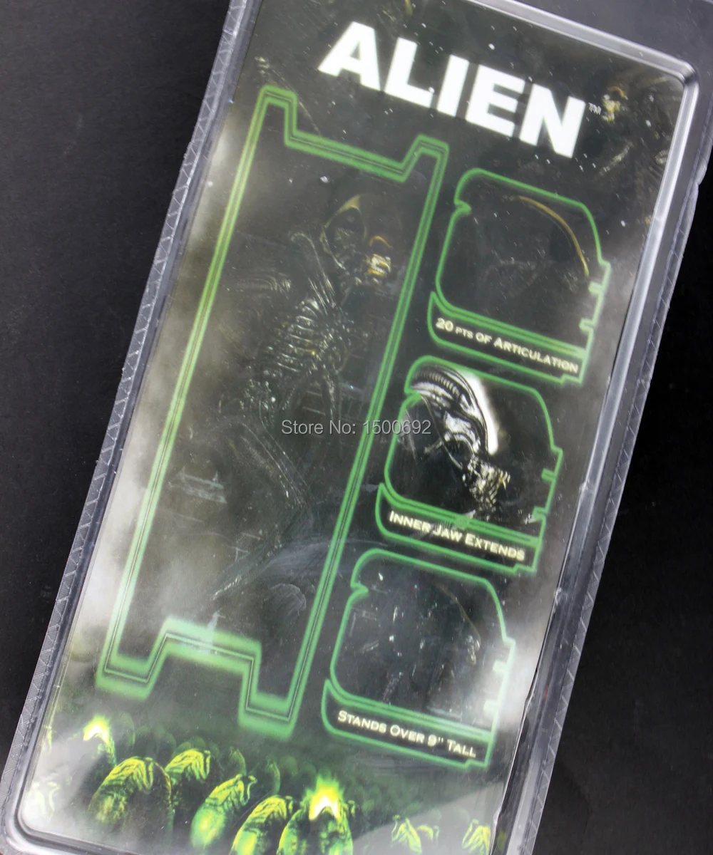 Neca Transparan Kepala Asli Alien resmi dengan Розничная коробка Bebas Biaya Kirim Klasik mainan 7 &quotфигурка