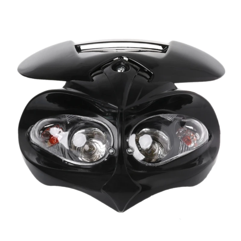 

2019 New Universal Motocross Headlight Fairing Head Lamp High / Low Beam Street Fighter DropShip Auto Accessories