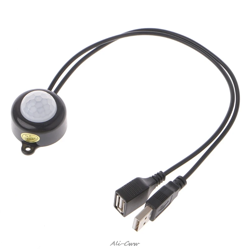 USB Светодиодная лента переключатель человеческий тело инфракрасный PIR датчик