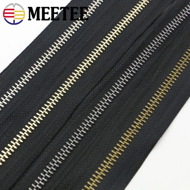 Металлические молнии Meetee 8 # для шитья рюкзак пуховые куртки ремонт спортивное
