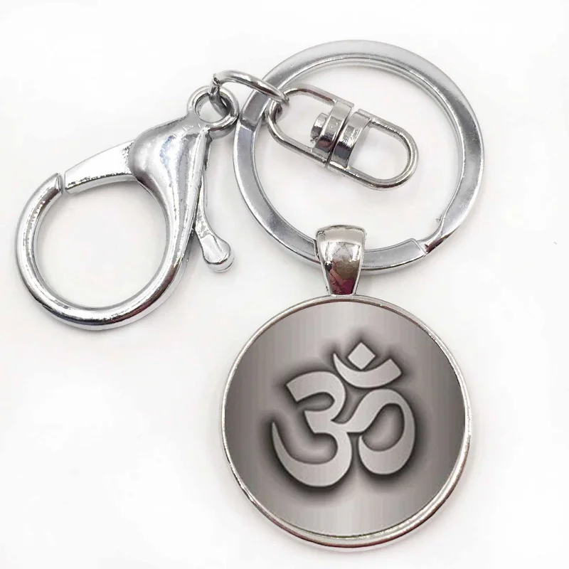 Ом АУМ Намасте символ йоги брелок очаровательный яркие красочные автомобильный