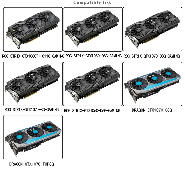 Bykski графический блок для ASUS ROG STRIX GTX1080TI O11G GAMING/1080/1070 O8G GAMING/1070TI с полным покрытием