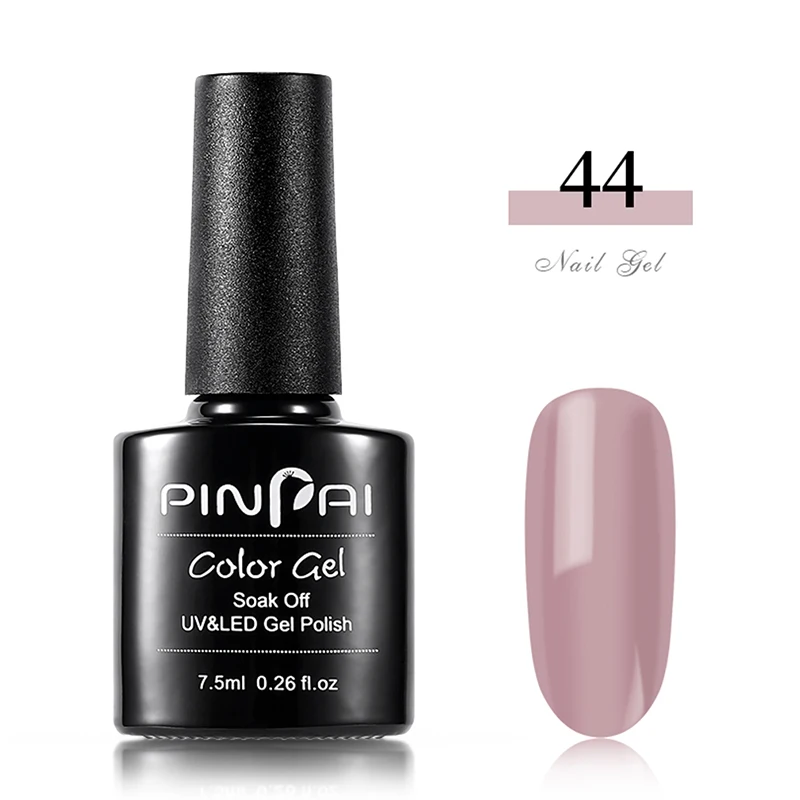 NO.44 Pinpai 64 Цвета УФ-гель для ногтей Полупостоянный 7,5 мл Гибридный СВЕТОДИОДНЫЙ УФ гель лак удаляющийся замачиванием лаковое гелевое покрытие для ногтей верхнее пальто базовое пальто - Цвет: NO.44