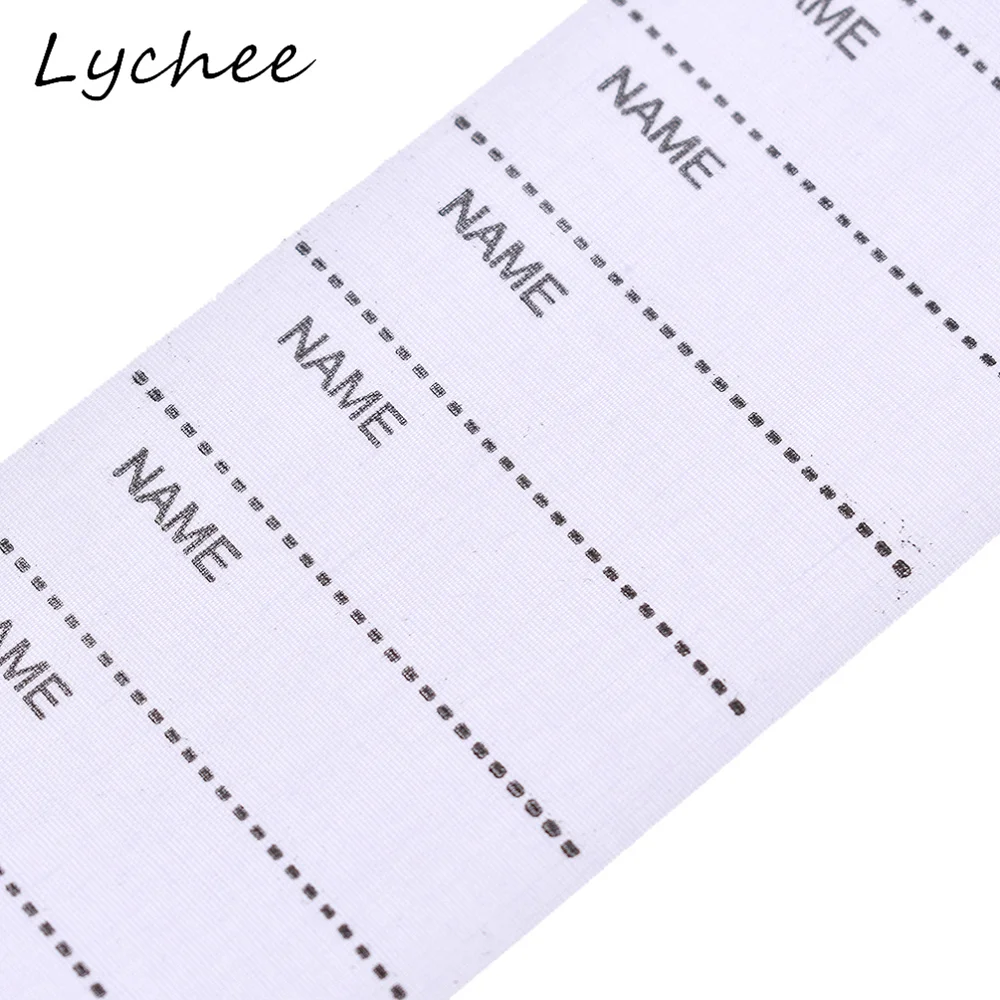 Lychee 100 шт. белая Нетканая ткань наименование этикетки для одежды бирки ручной