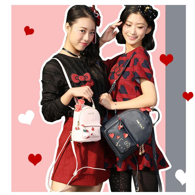 HELLO KITTY 2019 Модный милый рюкзак Женская дорожная сумка для покупок детская
