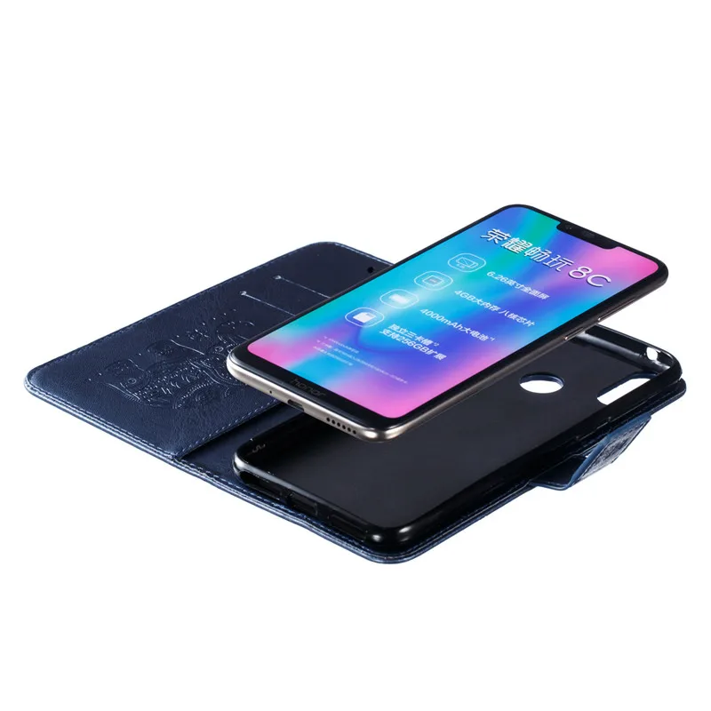 Кожаные чехлы для Huawei Y7 2019 чехол Y 7 Prime Pro кошелек с 3D слоником|Чехлы-книжки| |