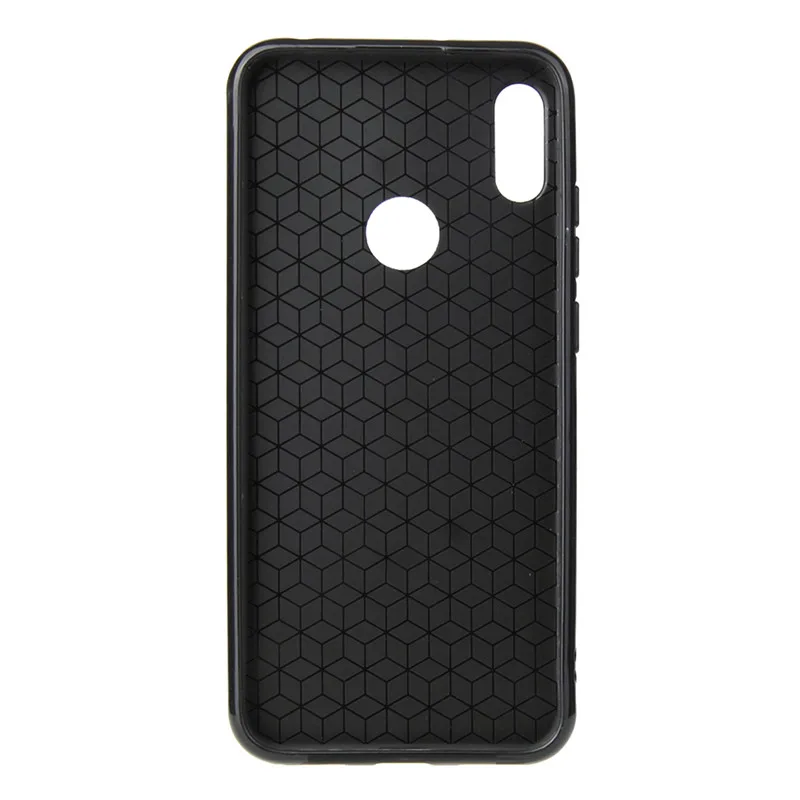 For Huawei Honor 8A Phone case JAT-LX1 Luxury PU silicone carbon fibre shell 8 A Honor8A Back cover |