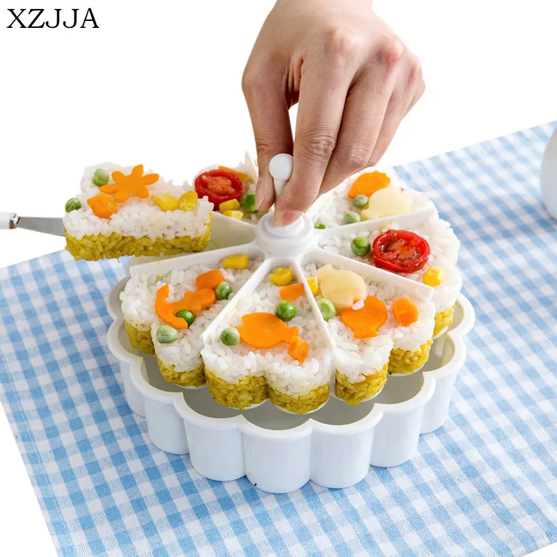 

XZJJA Creative Kitchen Supplies Child Rice Ball Sushi Bento Maker Tool Home Baking Cake Mold Kitchen Cooking Gadgets Accessories