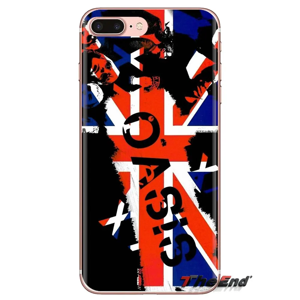 For Huawei Mate Honor 4C 5C 5X 6X 7 7A 7C 8 9 10 8C 8X 20 Lite Pro oasis band uk flag Poster Transparent Soft Cases Covers |