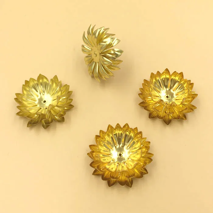 30mm Vintage Filigree Flower Charms 4 Layer 3D Lotus Spacer Beads Caps Blanks Bu Yao Hair Sticks DIY Jewelry Findings | Украшения и