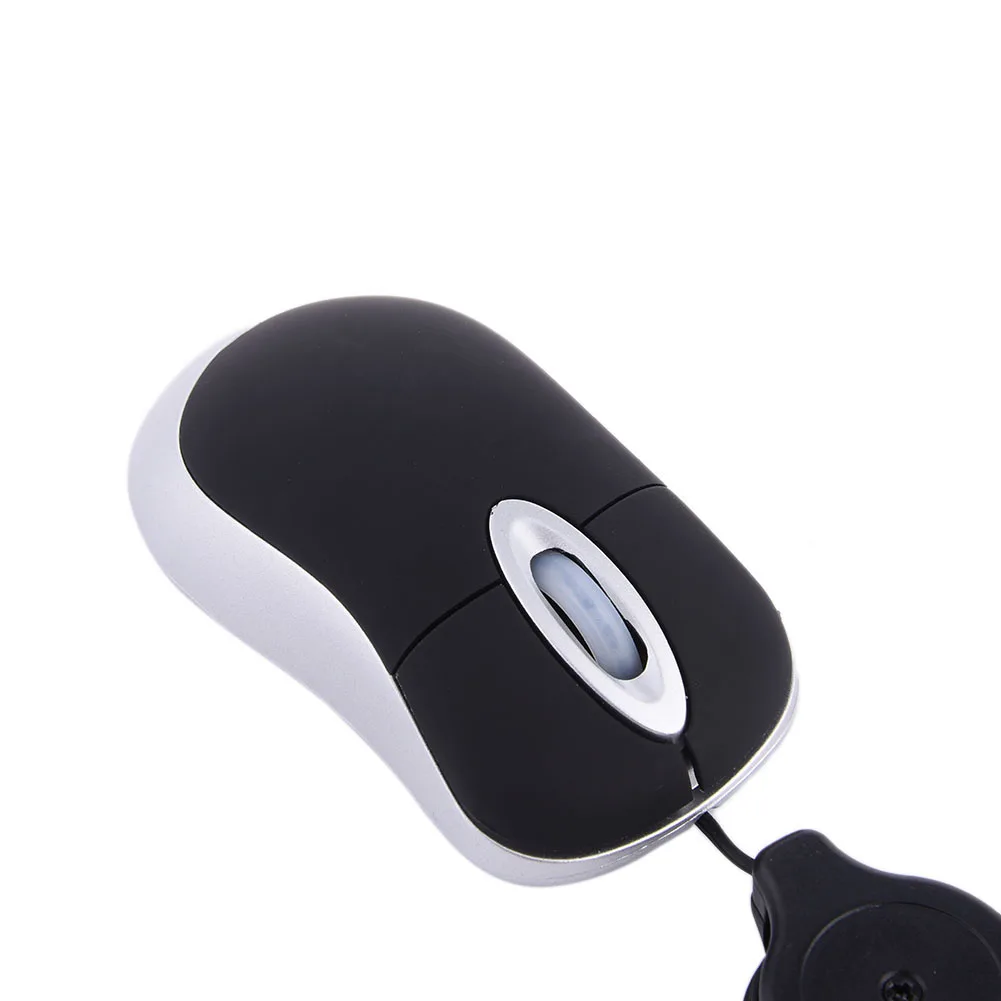 Проводная мини-мышь USB, креативная, 1200 dpi, Выдвижная оптическая мышь, эргономика, свободный привод, Офисная игровая мышь для ПК, ноутбука, ноутбука