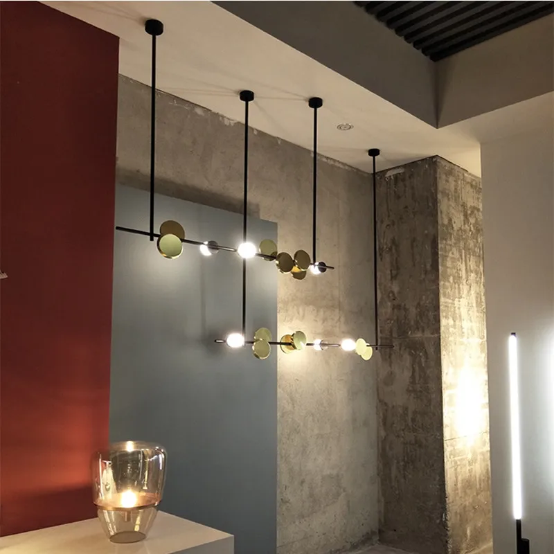 

Nordic Art Design Restaurant Pendant Light Creative Metal Bar Dining Livingroom Coffee Shop Decoration Suspension Light Fixtures