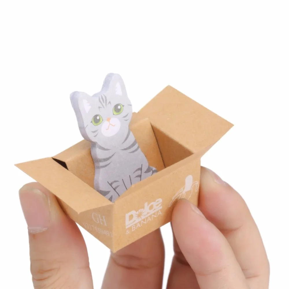 Новые милые картонные Кошкин дом It Post It Закладка мини Липкие заметки флаги страницы маркер наклейка школьные товары для дома