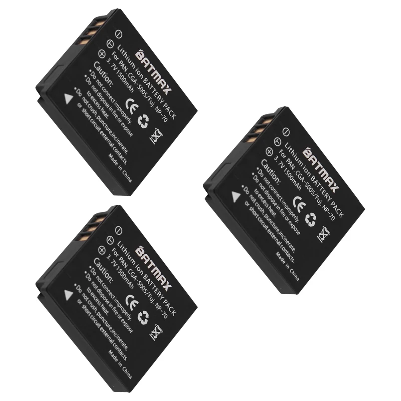 (3 шт. в упаковке) CGA-S005 CGA S005 CGAS005 батареи + двойное зарядное устройство USB для PANASONIC