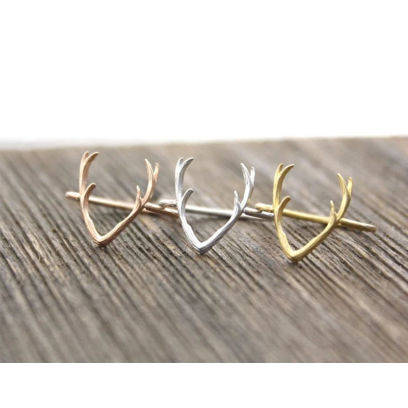 Новинка 2017 года Модные украшения Кольца милые животные рога оленя для Для женщин