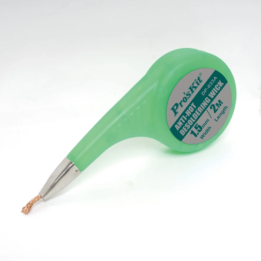 Новый анти-горячий фитиль для удаления припоя Pro'sKit лучшая оплетка BGA медный