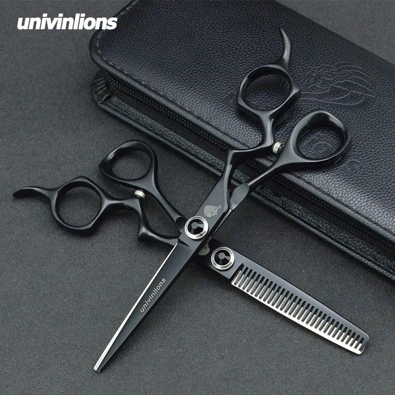 Univinlions 6 &quotножницы для волос черные ножницы парикмахеров Парикмахерские