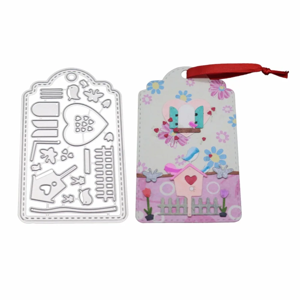 Heart shape Card Скрапбукинг Новое поступление металлические режущие штампы новые 2019