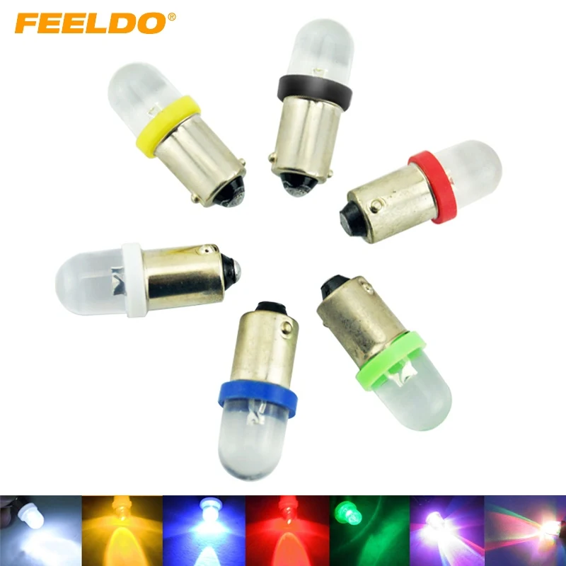 FEELDO 2 шт. DC12V Автомобильная Auot Ba9s 1895 57 T4W 182 выпуклая 1 Светодиодная светильник ная