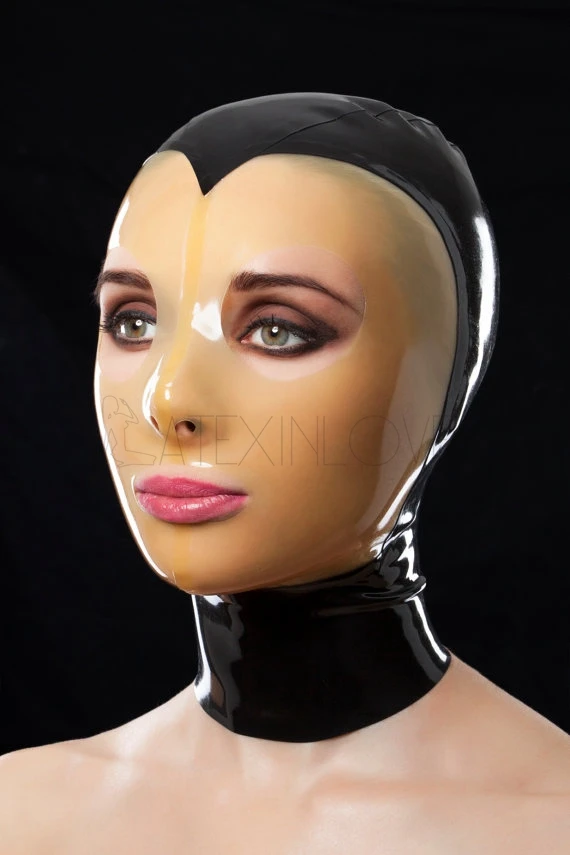 Сексуальная прозрачная фотомаска на заказ с молнией|customize hooded|custom rubber maskscustom mask |