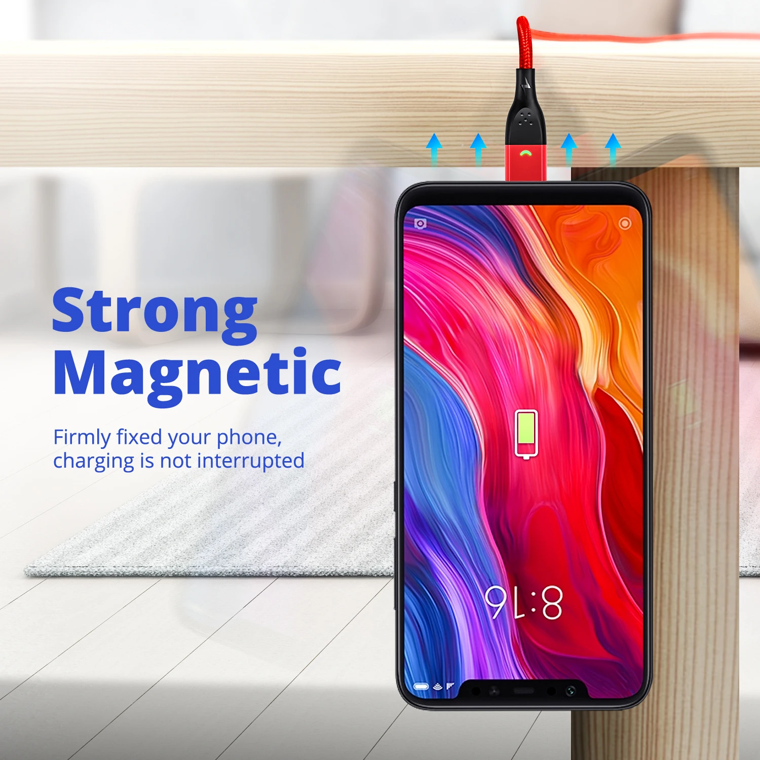 Usb c Магнитный кабель USB Type C Micro быстрая зарядка шнур 1 м 2 магнит быстрое зарядное