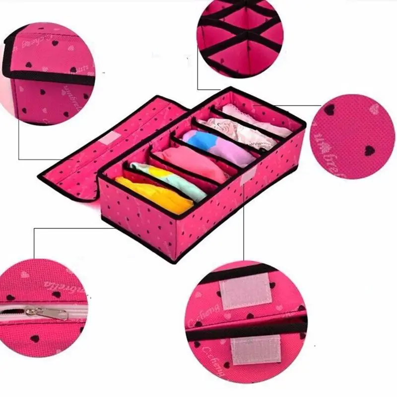 3 шт. домашняя поставка для хранения складные коробки с крышкой нижнего белья