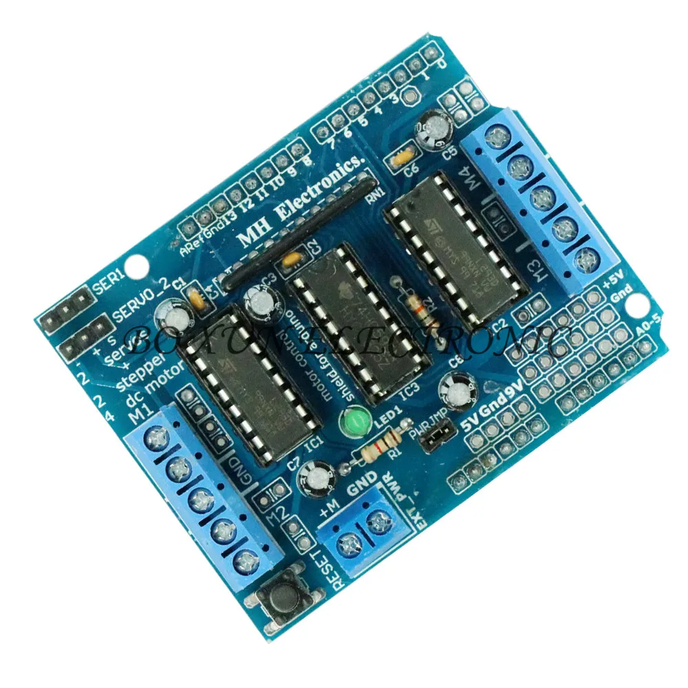 1 шт. Плата расширения привода двигателя L293D для Arduino Duemilanove Mega2560 UNO|Запасные части|