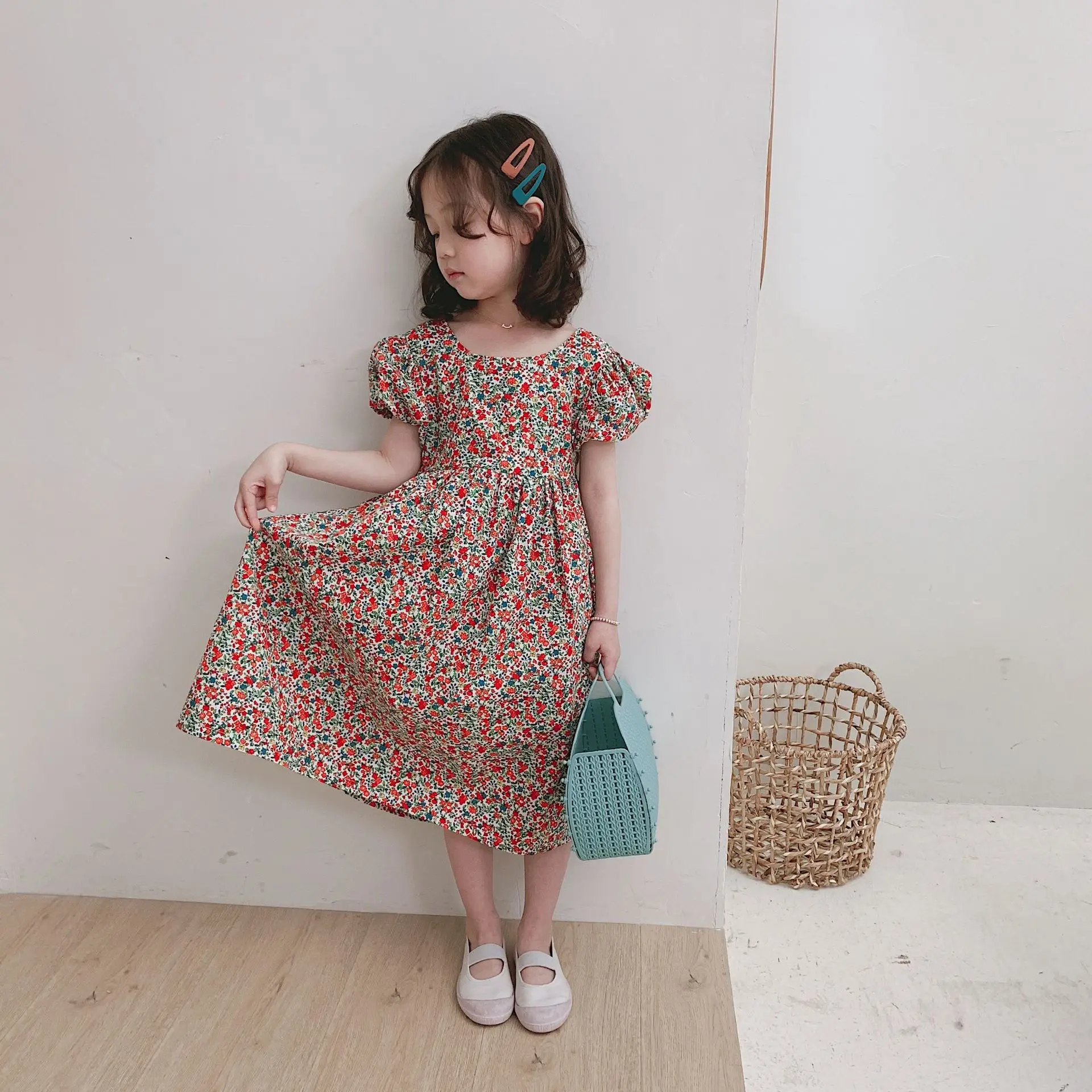 Girl dress 2019 Summer New children Girls fashion flower open-back princess | Детская одежда и обувь