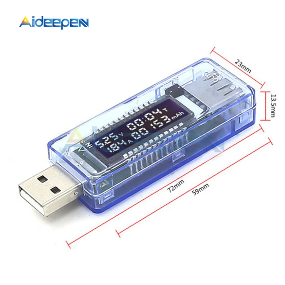 Цифровой USB-тестер вольтметр диагностический прибор для внешнего аккумулятора