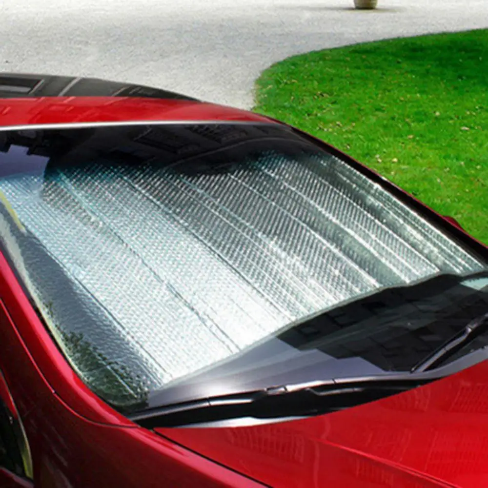 

Automatic Retractable Windshield Shade Blocks UV Rays Sun Visor Protector