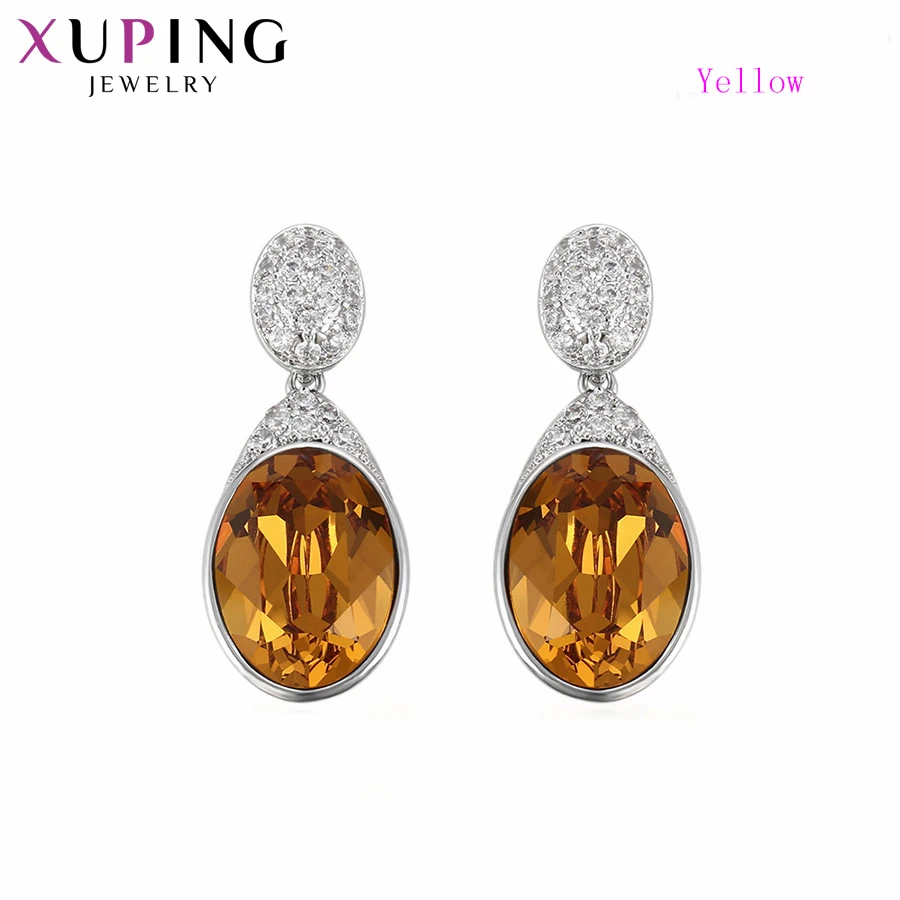 Xuping романтический стиль изысканные серьги-гвоздики кристаллы от Swarovski популярные ювелирные изделия для женщин Подарки на день благодарения S142.2 94689