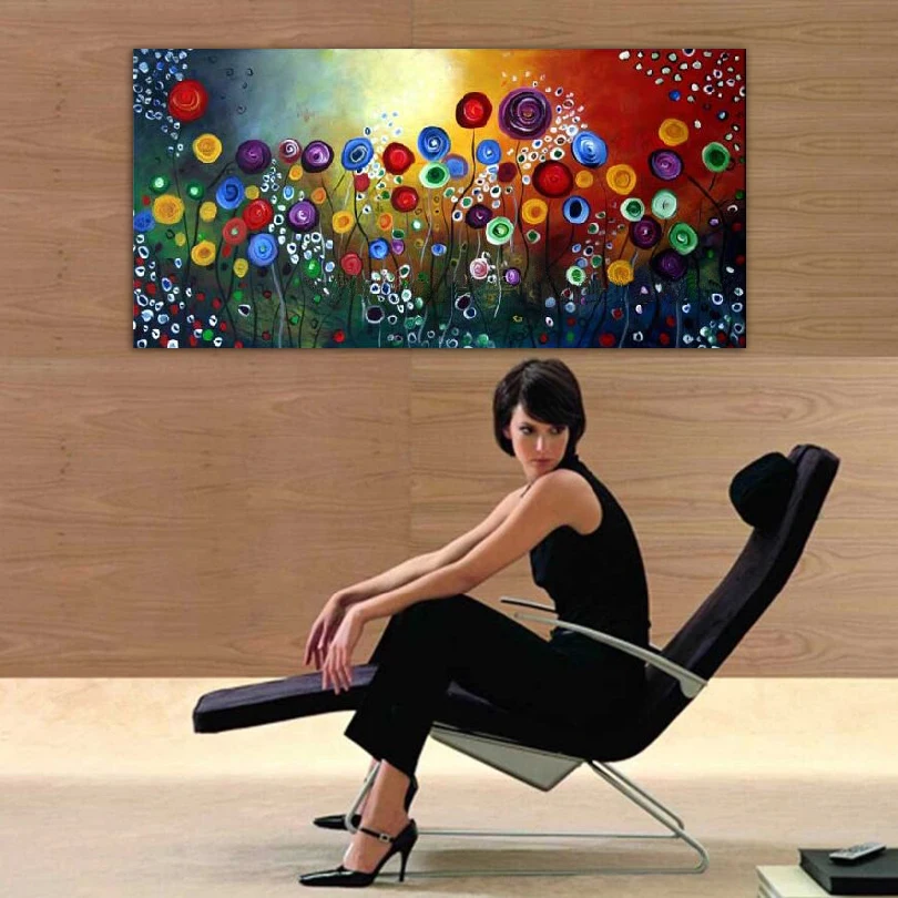 DONGMEI OILPAINTING Hand painted oil painting Home decoration High quality abstract art pictures Gift DM15031948 | Дом и сад